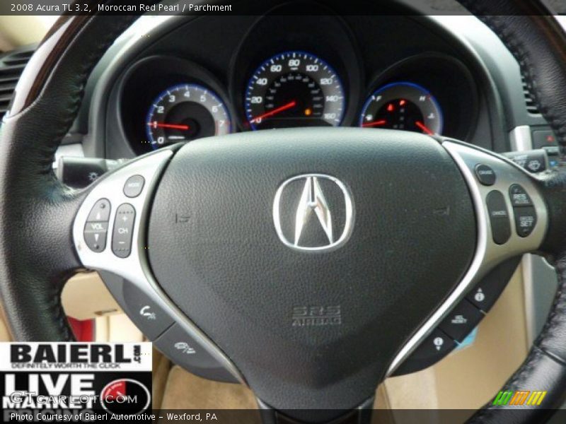 Moroccan Red Pearl / Parchment 2008 Acura TL 3.2