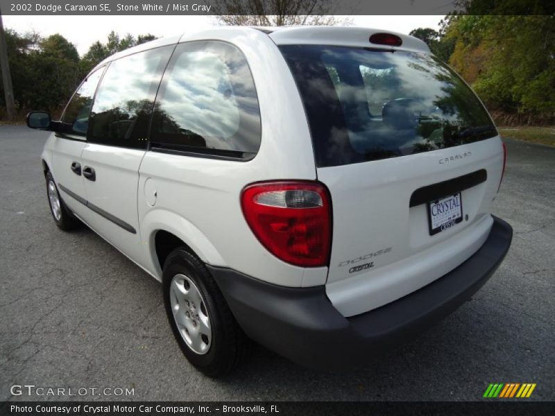 Stone White / Mist Gray 2002 Dodge Caravan SE
