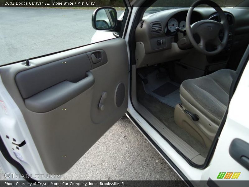 Stone White / Mist Gray 2002 Dodge Caravan SE