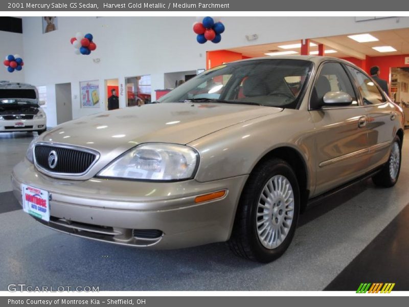 Harvest Gold Metallic / Medium Parchment 2001 Mercury Sable GS Sedan
