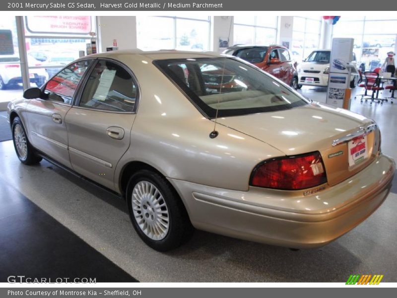 Harvest Gold Metallic / Medium Parchment 2001 Mercury Sable GS Sedan