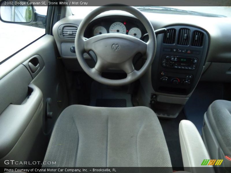 Stone White / Mist Gray 2002 Dodge Caravan SE