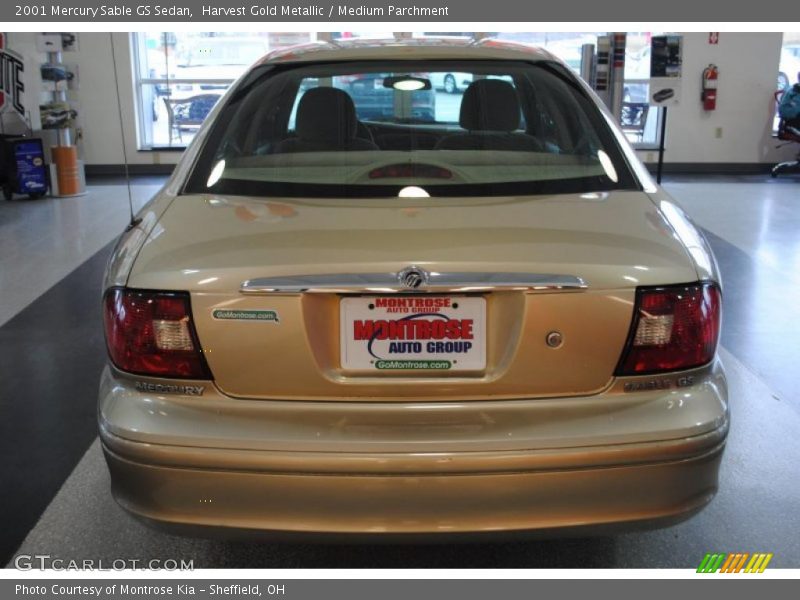 Harvest Gold Metallic / Medium Parchment 2001 Mercury Sable GS Sedan