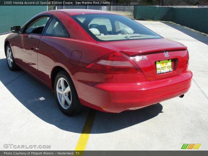 San Marino Red / Ivory 2005 Honda Accord LX Special Edition Coupe