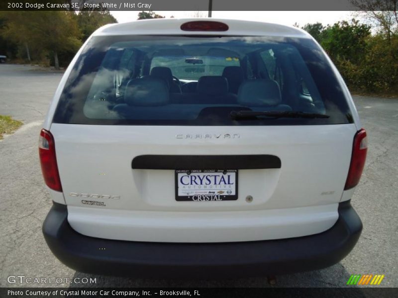 Stone White / Mist Gray 2002 Dodge Caravan SE