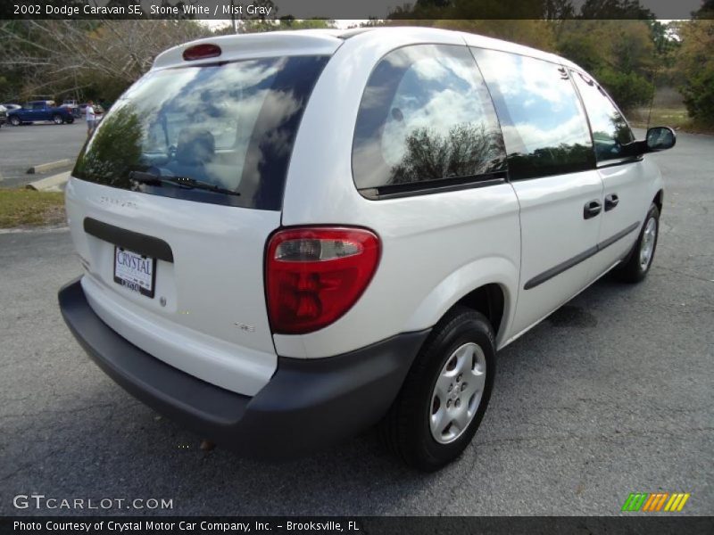 Stone White / Mist Gray 2002 Dodge Caravan SE