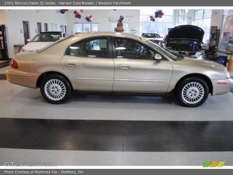 Harvest Gold Metallic / Medium Parchment 2001 Mercury Sable GS Sedan