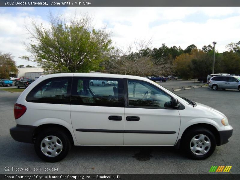 Stone White / Mist Gray 2002 Dodge Caravan SE
