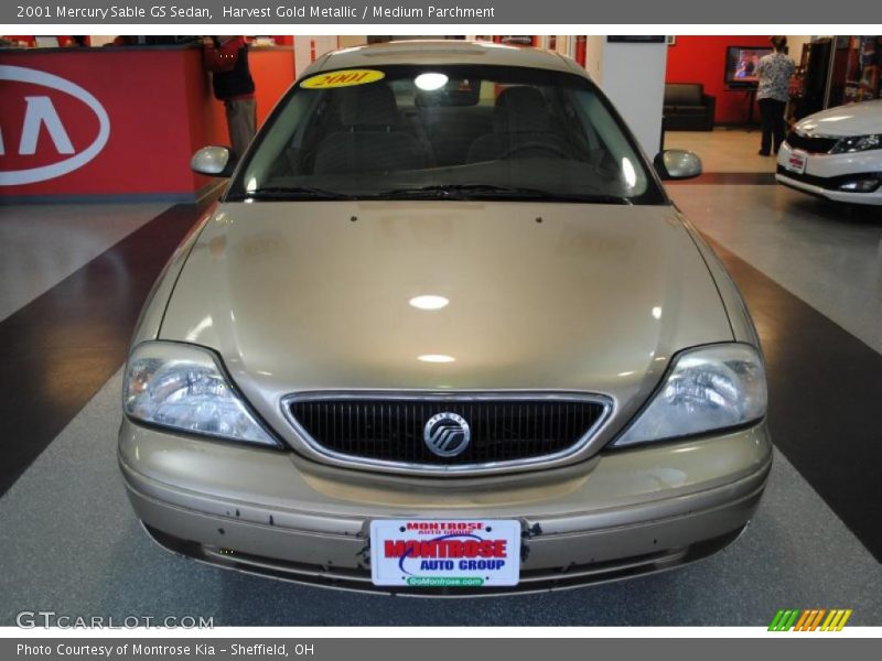 Harvest Gold Metallic / Medium Parchment 2001 Mercury Sable GS Sedan