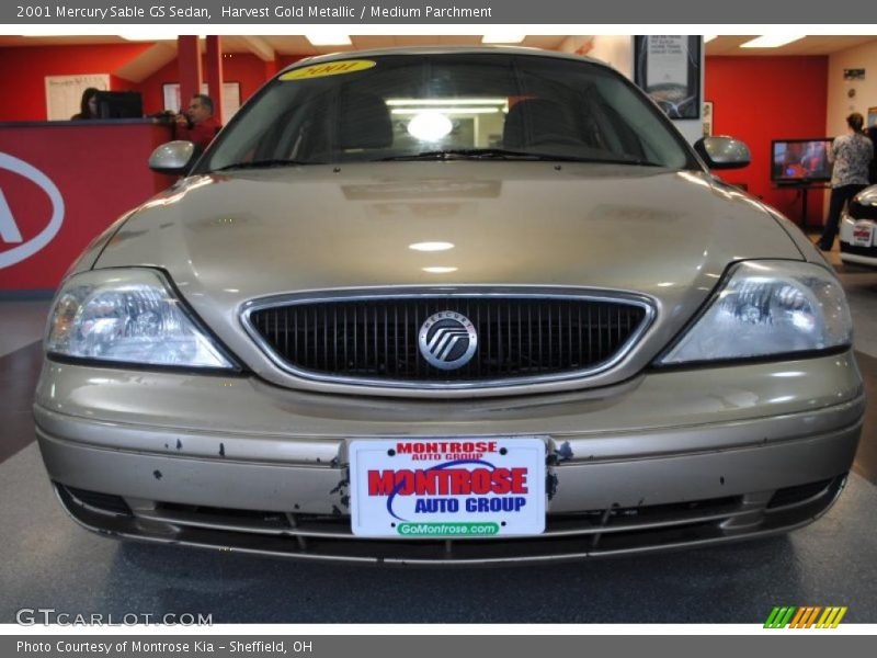 Harvest Gold Metallic / Medium Parchment 2001 Mercury Sable GS Sedan