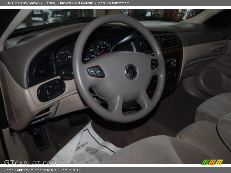 Harvest Gold Metallic / Medium Parchment 2001 Mercury Sable GS Sedan