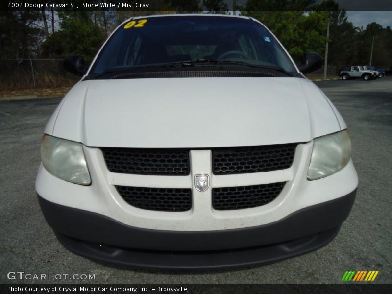 Stone White / Mist Gray 2002 Dodge Caravan SE