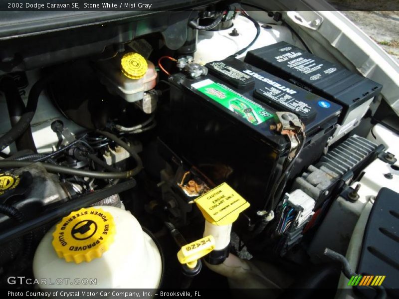 Stone White / Mist Gray 2002 Dodge Caravan SE