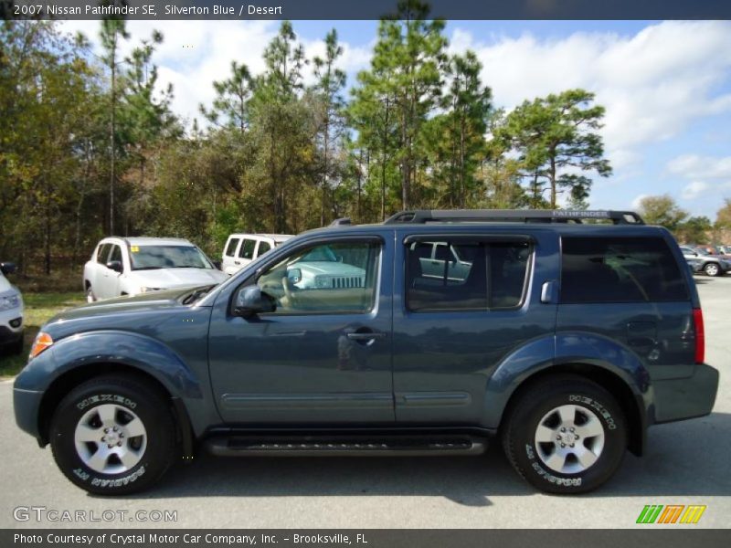 Silverton Blue / Desert 2007 Nissan Pathfinder SE