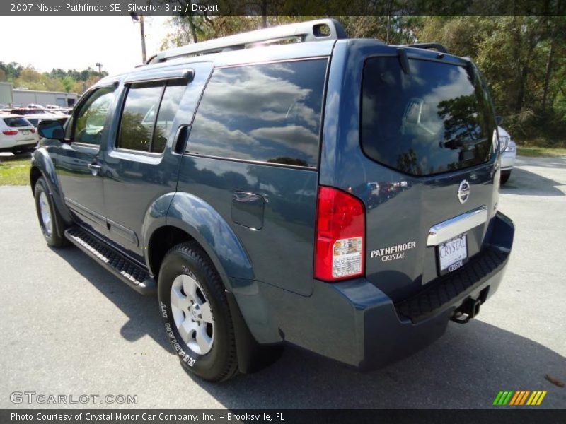 Silverton Blue / Desert 2007 Nissan Pathfinder SE