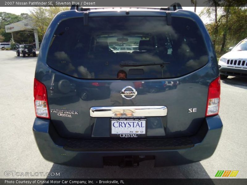 Silverton Blue / Desert 2007 Nissan Pathfinder SE