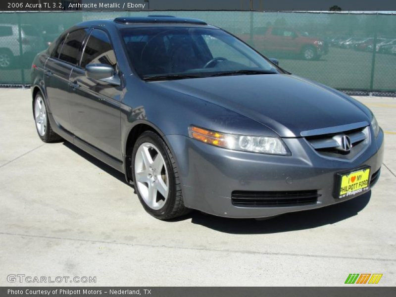 Anthracite Metallic / Ebony 2006 Acura TL 3.2