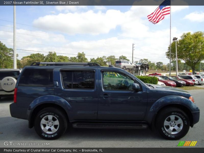 Silverton Blue / Desert 2007 Nissan Pathfinder SE