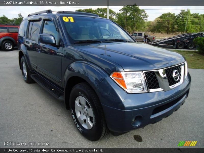 Silverton Blue / Desert 2007 Nissan Pathfinder SE