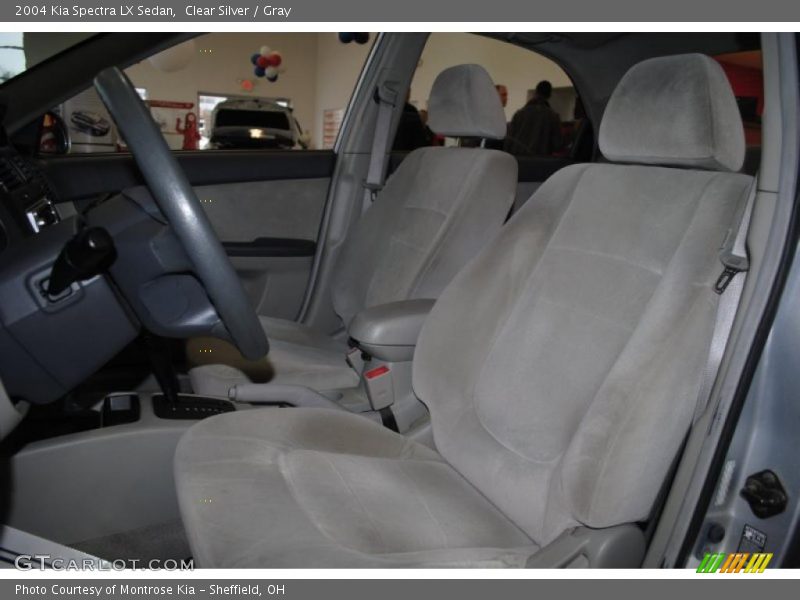 Clear Silver / Gray 2004 Kia Spectra LX Sedan
