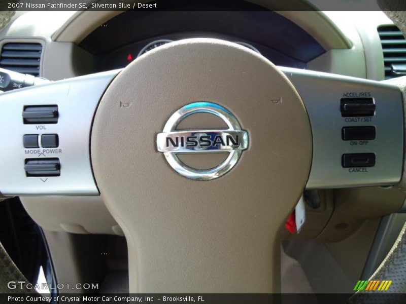 Silverton Blue / Desert 2007 Nissan Pathfinder SE