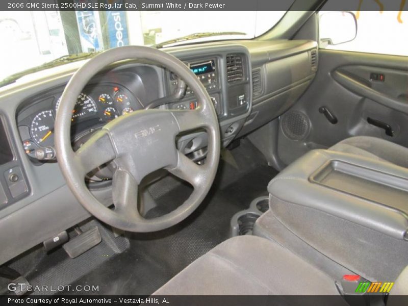  2006 Sierra 2500HD SLE Regular Cab Dark Pewter Interior
