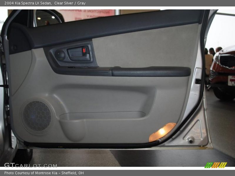 Clear Silver / Gray 2004 Kia Spectra LX Sedan
