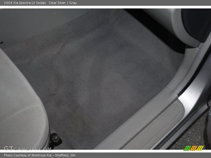 Clear Silver / Gray 2004 Kia Spectra LX Sedan
