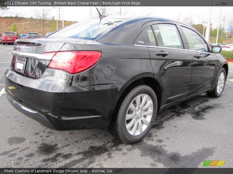Brilliant Black Crystal Pearl / Black/Light Frost Beige 2011 Chrysler 200 Touring