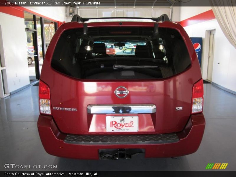 Red Brawn Pearl / Graphite 2005 Nissan Pathfinder SE