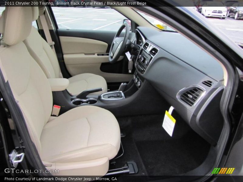 Brilliant Black Crystal Pearl / Black/Light Frost Beige 2011 Chrysler 200 Touring