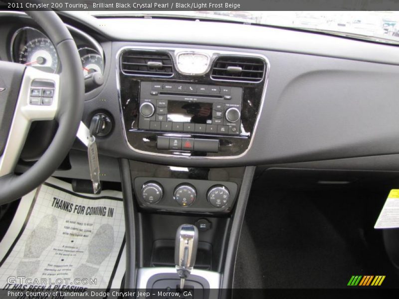 Brilliant Black Crystal Pearl / Black/Light Frost Beige 2011 Chrysler 200 Touring