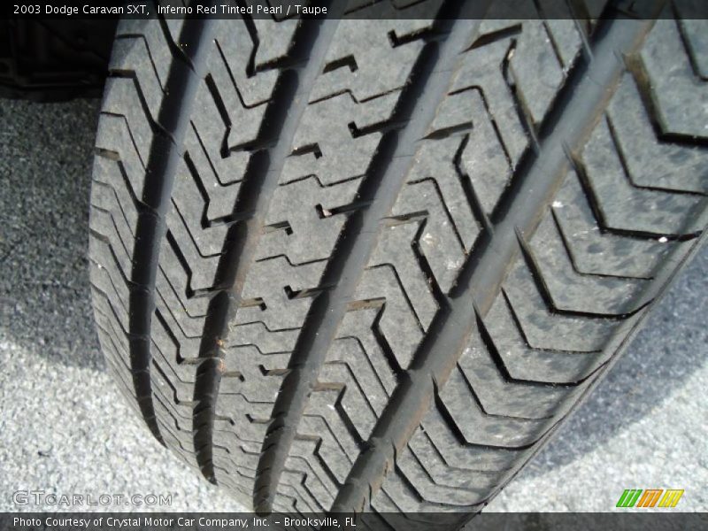 Inferno Red Tinted Pearl / Taupe 2003 Dodge Caravan SXT