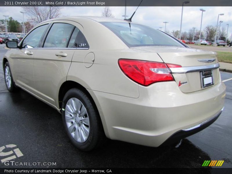 White Gold / Black/Light Frost Beige 2011 Chrysler 200 LX