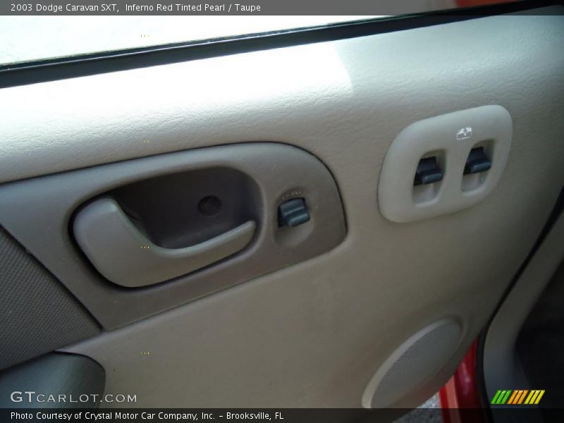 Inferno Red Tinted Pearl / Taupe 2003 Dodge Caravan SXT