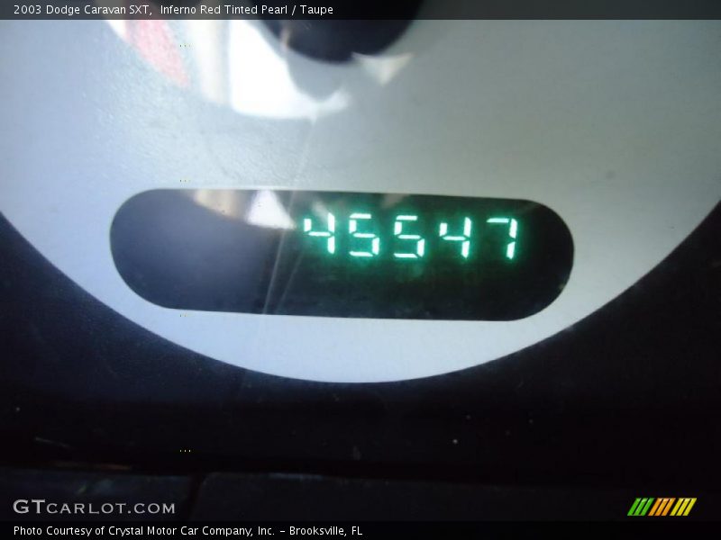 Inferno Red Tinted Pearl / Taupe 2003 Dodge Caravan SXT