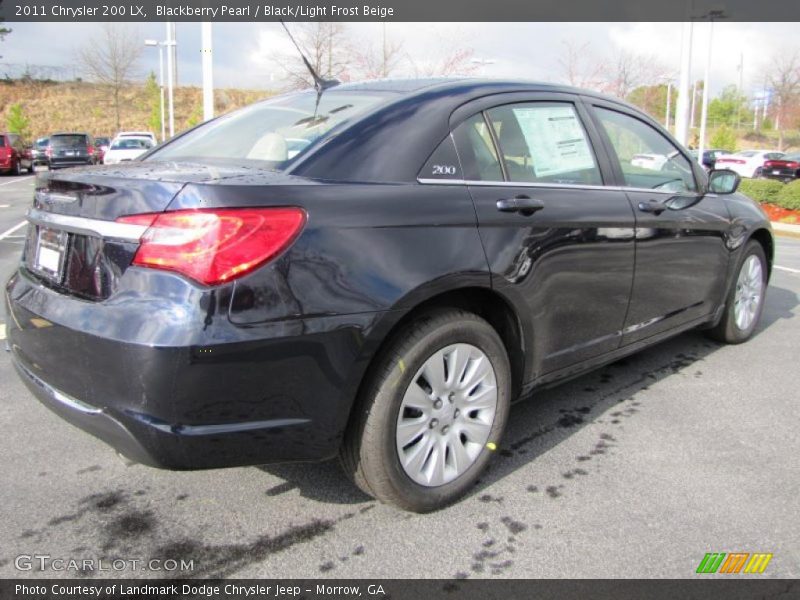 Blackberry Pearl / Black/Light Frost Beige 2011 Chrysler 200 LX