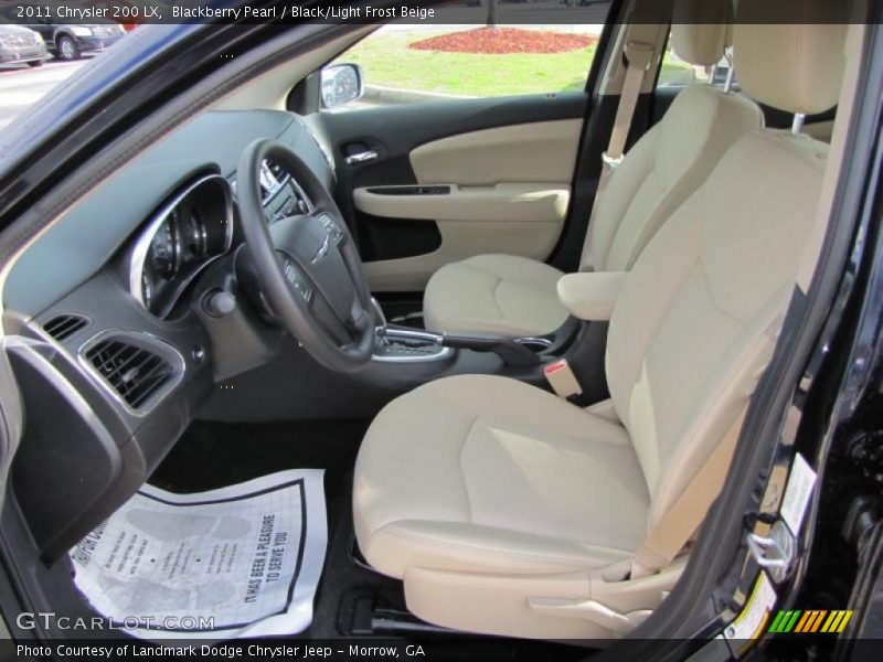  2011 200 LX Black/Light Frost Beige Interior