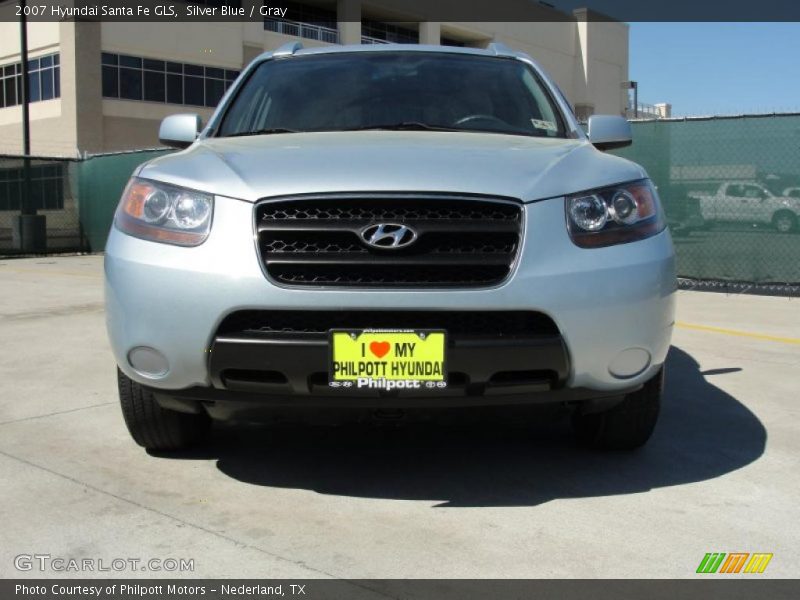 Silver Blue / Gray 2007 Hyundai Santa Fe GLS