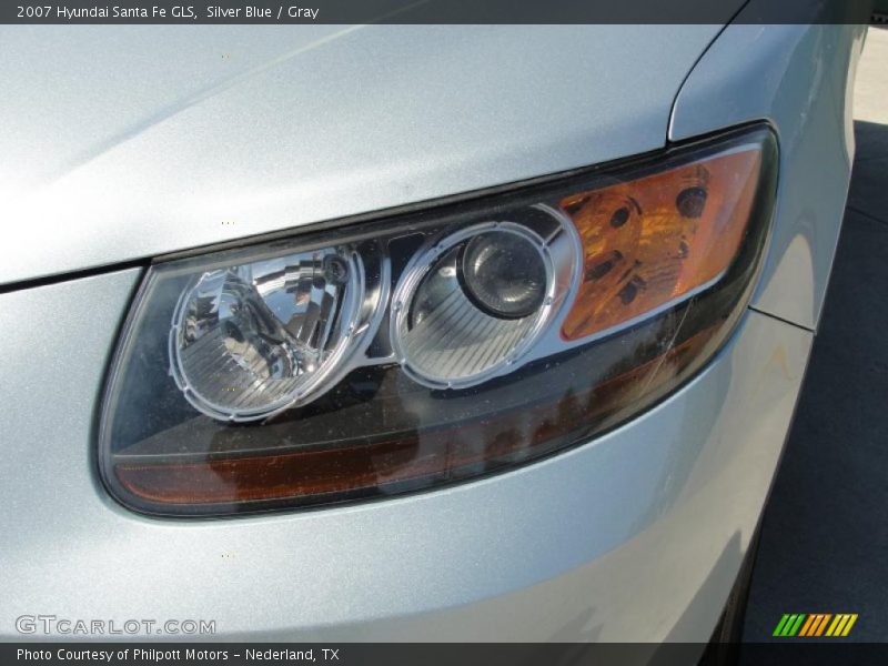 Silver Blue / Gray 2007 Hyundai Santa Fe GLS