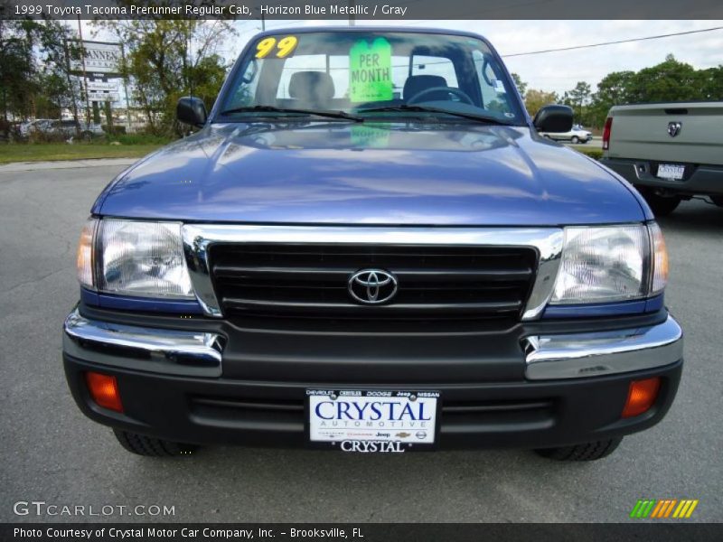 Horizon Blue Metallic / Gray 1999 Toyota Tacoma Prerunner Regular Cab