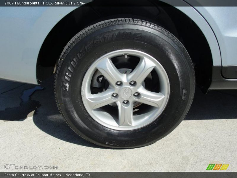 Silver Blue / Gray 2007 Hyundai Santa Fe GLS