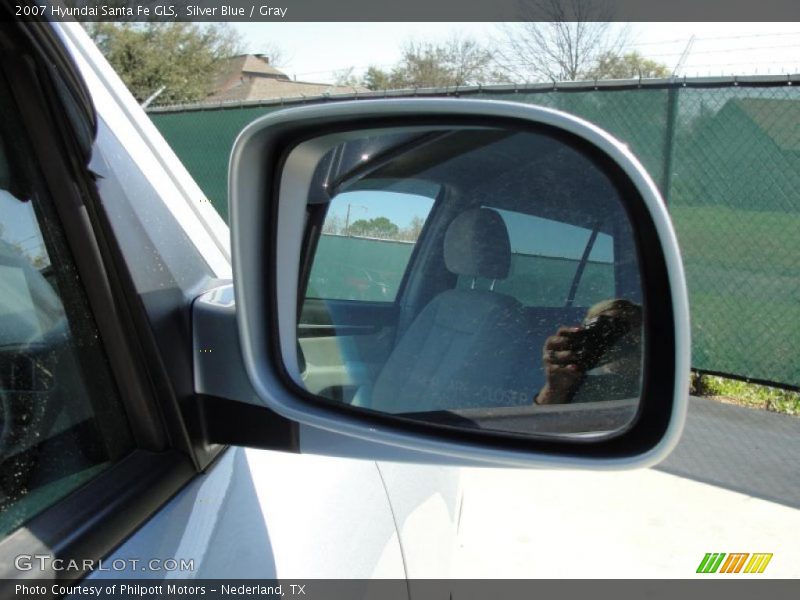Silver Blue / Gray 2007 Hyundai Santa Fe GLS