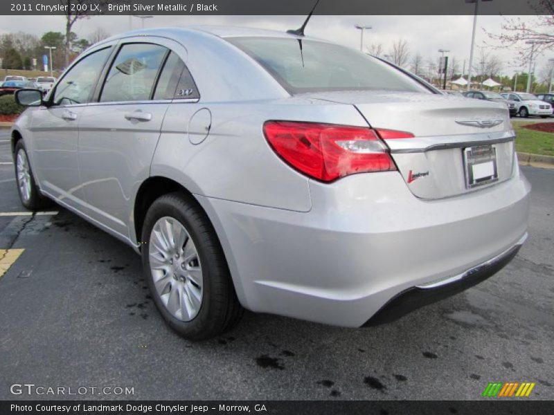 Bright Silver Metallic / Black 2011 Chrysler 200 LX