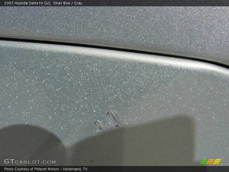 Silver Blue / Gray 2007 Hyundai Santa Fe GLS