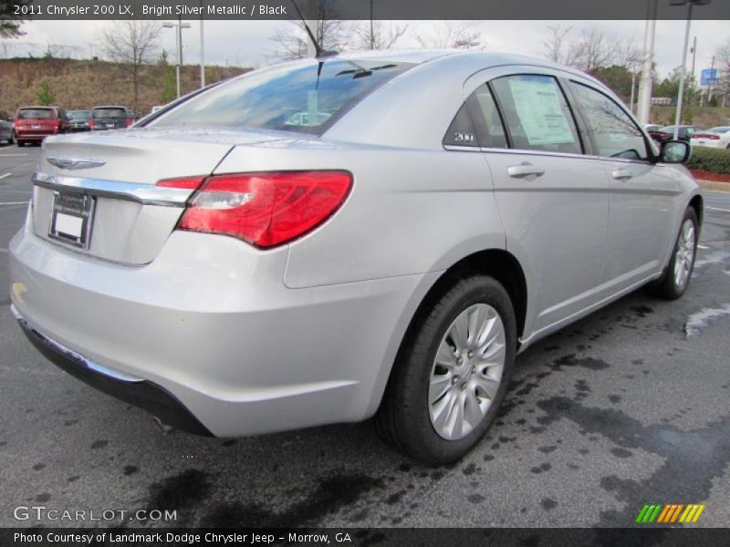Bright Silver Metallic / Black 2011 Chrysler 200 LX