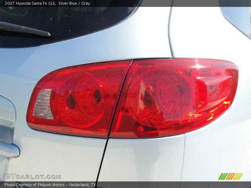 Silver Blue / Gray 2007 Hyundai Santa Fe GLS