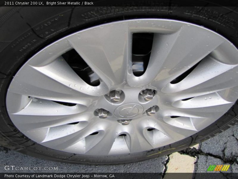Bright Silver Metallic / Black 2011 Chrysler 200 LX