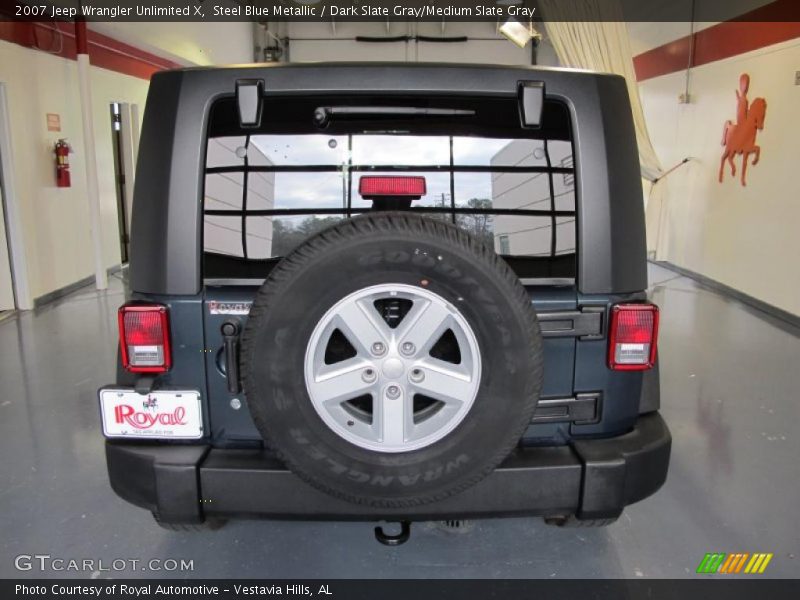 Steel Blue Metallic / Dark Slate Gray/Medium Slate Gray 2007 Jeep Wrangler Unlimited X
