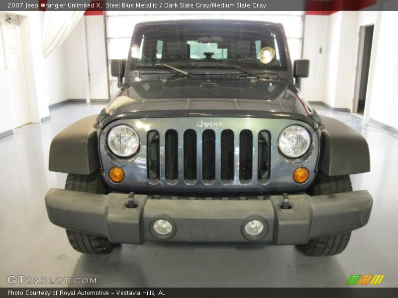 Steel Blue Metallic / Dark Slate Gray/Medium Slate Gray 2007 Jeep Wrangler Unlimited X